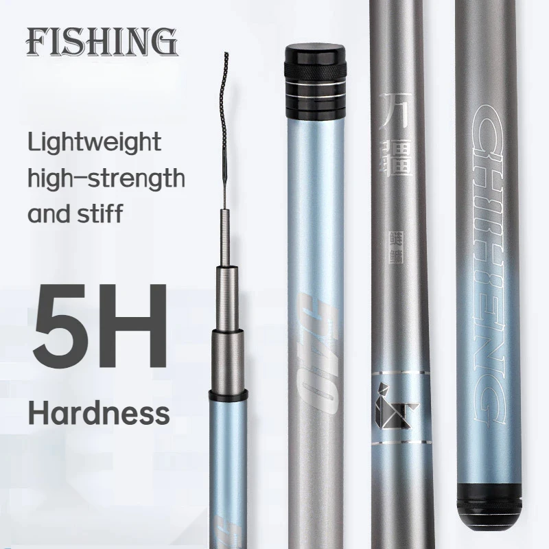 

WJ-Telescopic Hand Rod, Super Hard Carbon Fiber, Outdoor Light Spining Carp Rod, River Stream, 5.4m, 6.3m, 7.2m, 8.1m