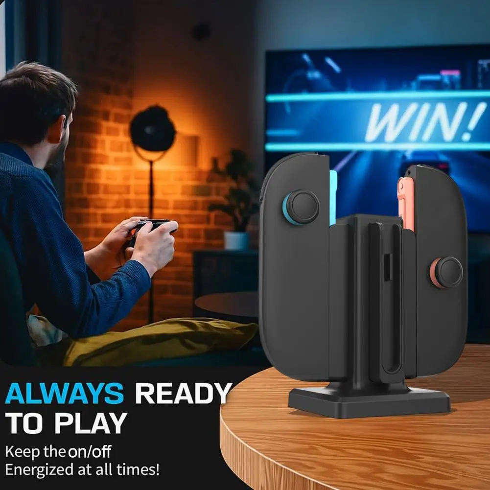 2025 Charging Dock for Nintendo Switch 2 Joy-Con 4-In-1 Game Controller Charging Base 4-Port Magnetic Gamepad Charger Charging S