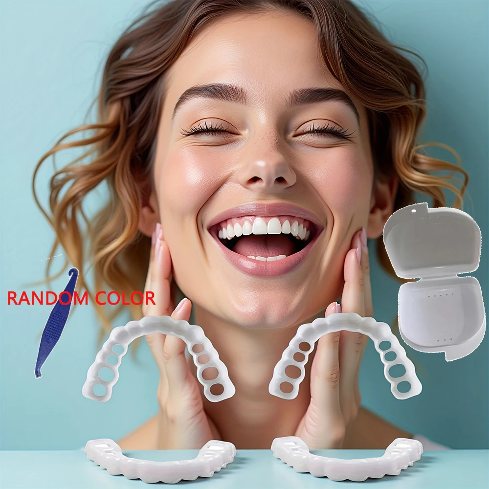 

New Anti-allergy Soft Teeth Veneers Instant Smile Whitening Cover, Skin-friendly material suitable for sensitive H2931