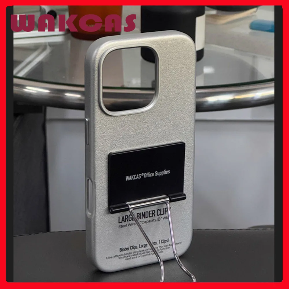 

WAKCAS Mobile Phone Case Leather All-inclusive Folder Dovetail Clip Original for IPhone15/16pro Max Protective Case Gift