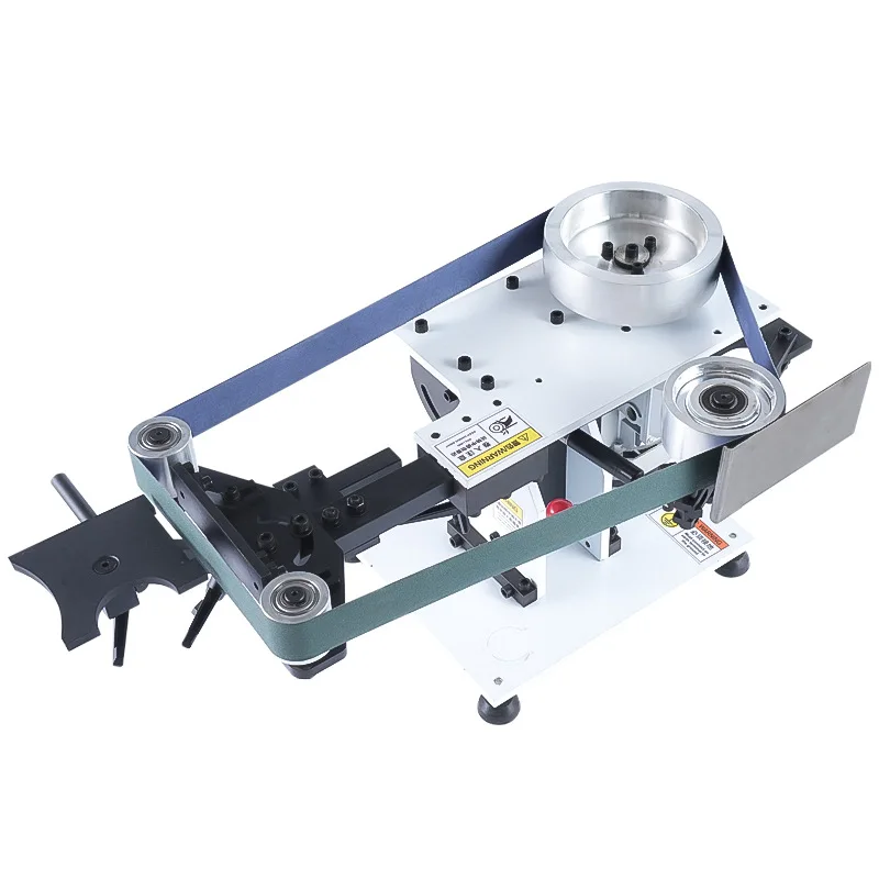 2100 type abrasive belt polishing machine multi-functional variable speed grinding and deburring vertical and lying dual-purpose