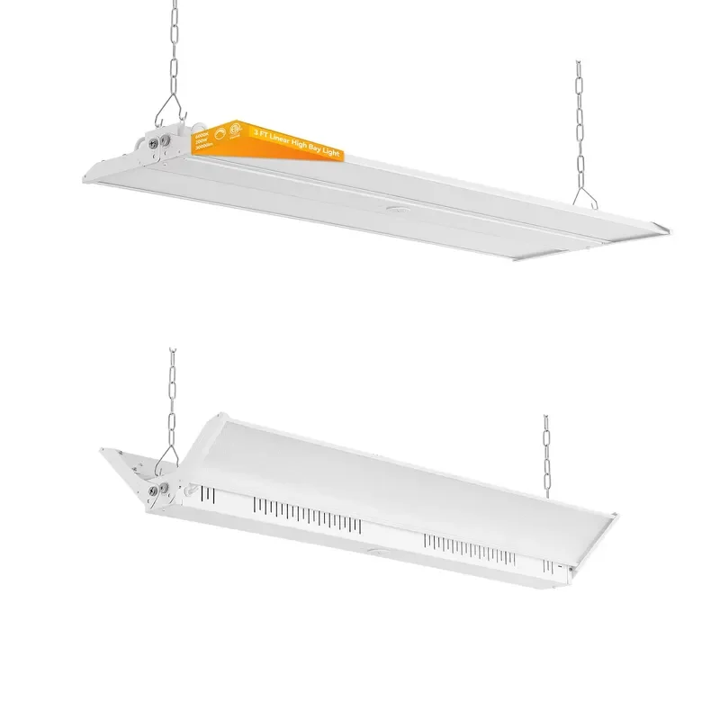for  ComiLED 2ft 3ft Linear LED High Shelf Light  Power Adjustable Chain Chandelier  Warehouses and Stores