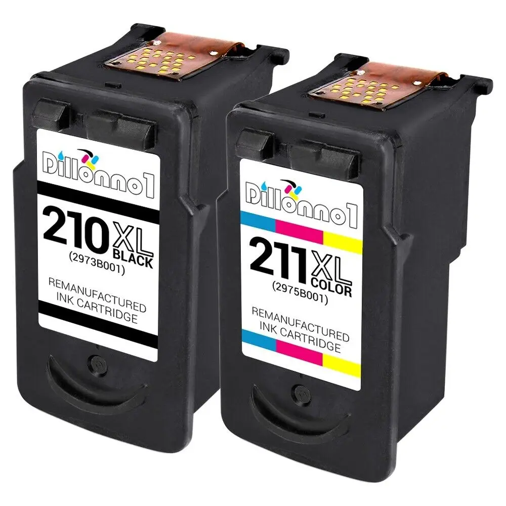 2pk For Canon PG210XL CL211XL Ink Cartridges For PIXMA MP230 MP260 M270 MP280