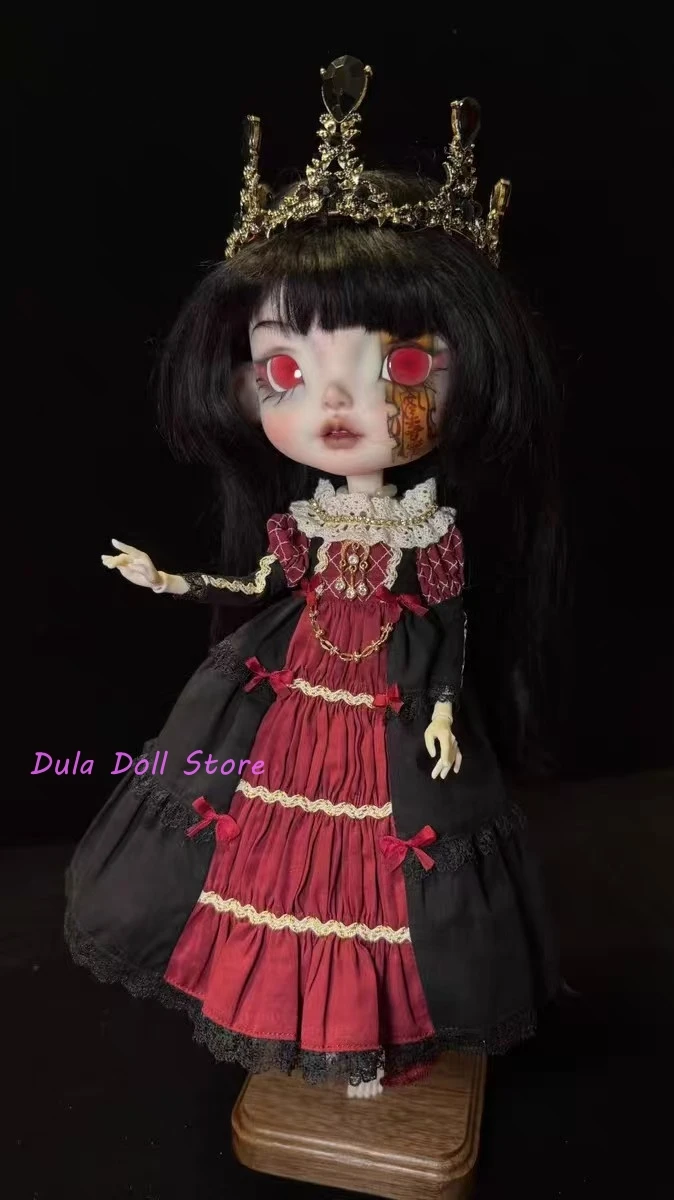 Dula Doll Clothes Dress Crown Queen skirt Blythe Qbaby ob24 ob22 ob27 Azone Licca ICY JerryB 1/6 Bjd