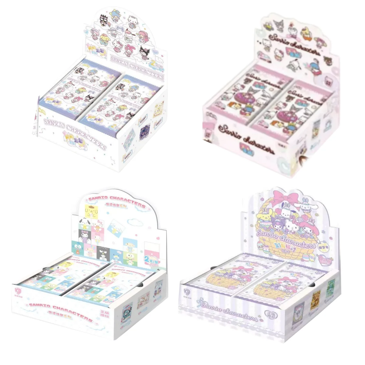 KABAO Hello Kitty My Melody Kuromi Cinnamoroll Pompompurin Trading Card Blind Pack Collection Character Card Set Gift Card Box