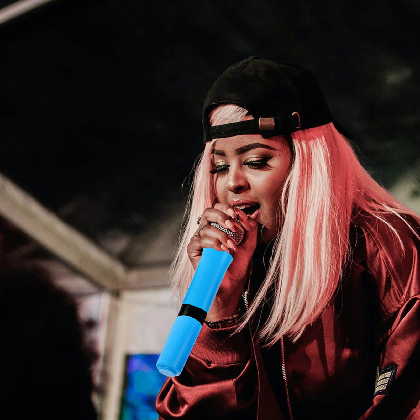 

1 Set Full Silicone Microphone Protector Cover Non-Slip Anti-Drop Mic Case For Ktv Bar Stage Durable Dust Hygiene Protection