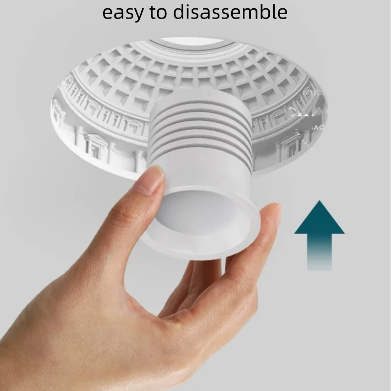 Embedded gypsum lamp dome shape, pre embedded COB spotlight, European style eye protection spotlight in hotel restaurant lobby