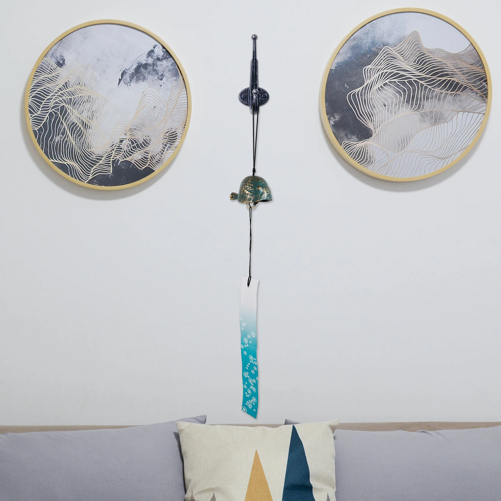 

1Pcs Fish Shaped Home Wind Bell Decorative Wind Chime Creative Hanging Pendant Garden Balcony Gift Garden Pendant