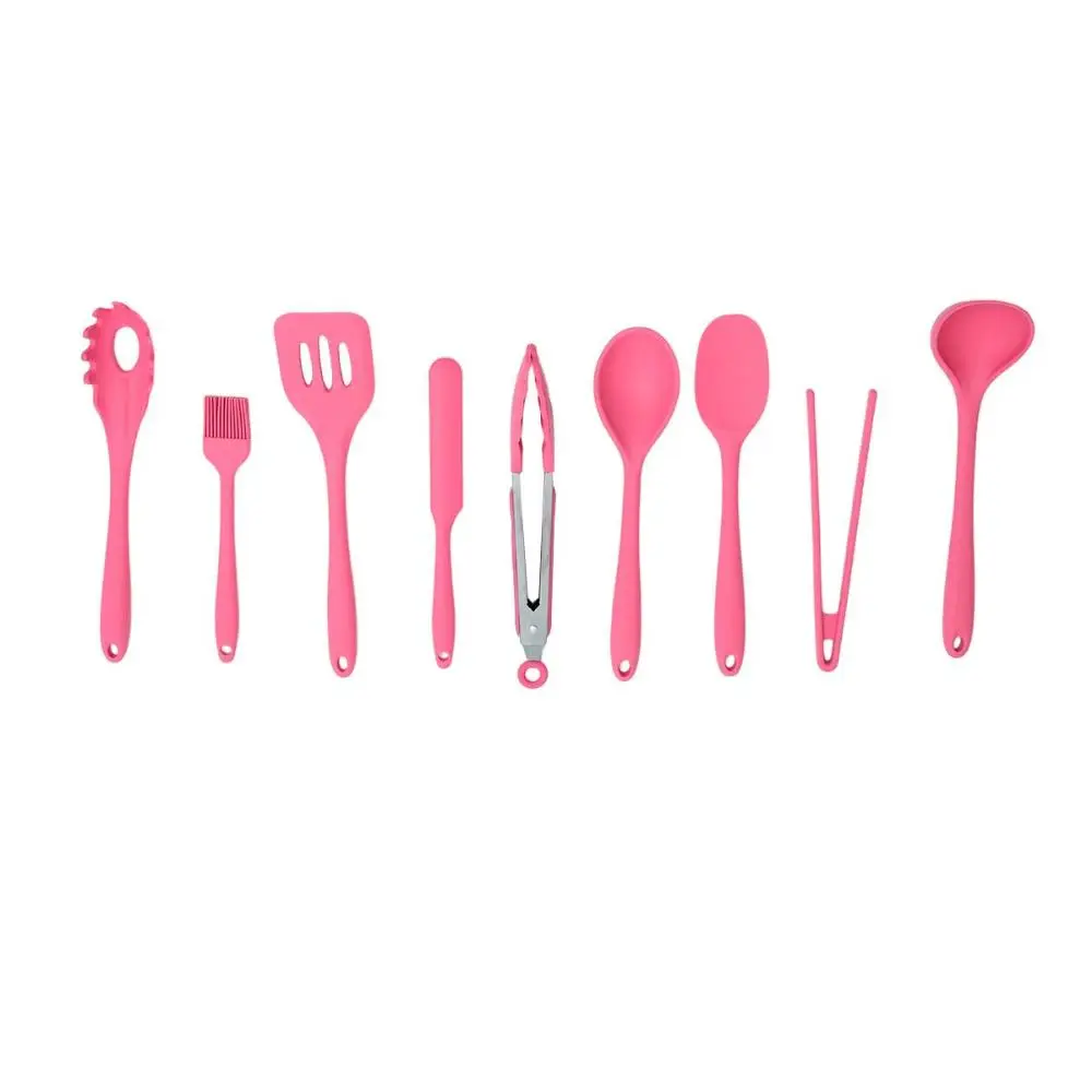 Kit 9 Full Silicone Multipurpose Kitchen Utensils-Oikos