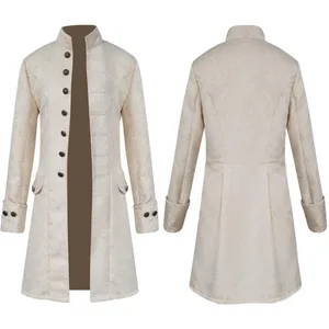 Pria Anak-anak Steampunk Mantel Parit / Kemeja Mantel Pangeran Antik Jaket Renaisans Abad Pertengahan Kostum Cosplay Victoria Edwardian 12 patung mr darcy penjualan terbaik - №