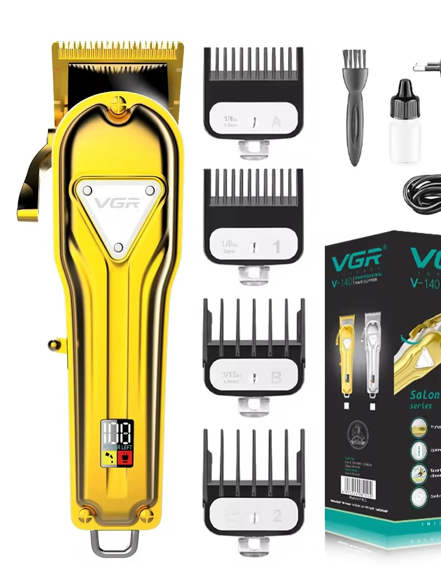 VGR ماكينة حلاقة الشعر رجال ماكينات قص الشعر الأكثر مبيعًا المحترفة الأكثر مبيعًا ماكينات قص الشعر 9000 دورة في الدقيقة ماكينة محرك بدون فرشاة معدنية ماكينات قص الشعر كهربائية ماكينة قص شعر للرجال V-001