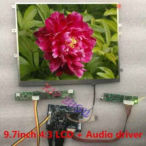 HDMI Audio 9,7 "pulgadas 1024*768 pantalla HD 4:3 controlador LCD LP097X02 LTN097XL01 placa controladora de monitor HDMI para Raspberry Pi