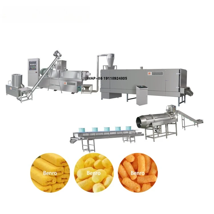 New Technology Corn Sticks Puff Snack Extruder Machine Rice Puffing Processing Line Twin Screw Machine