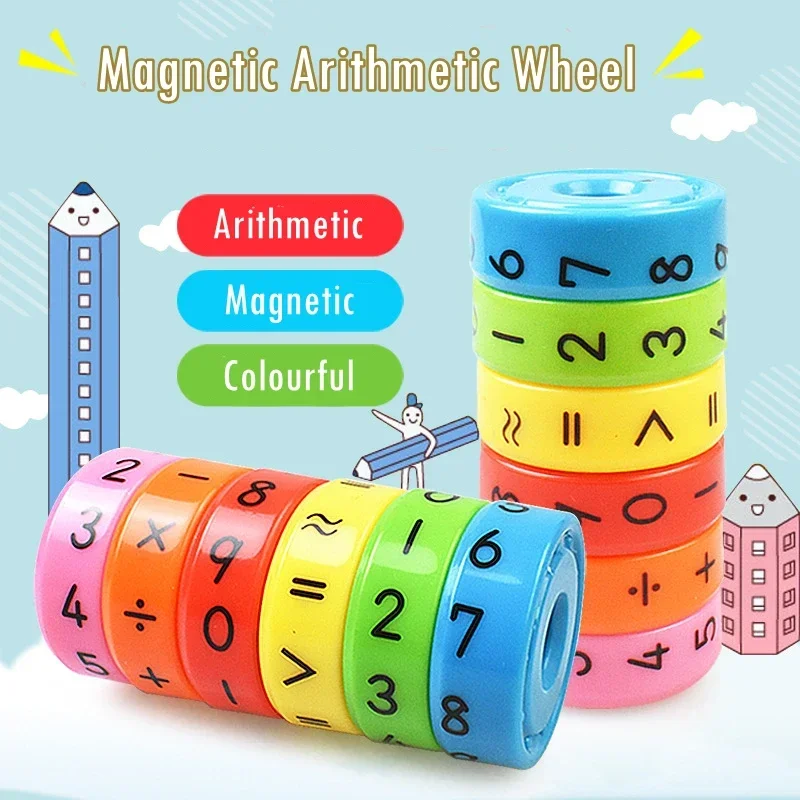 Puxida-Jouets Magiques Montessori pour Bébé et Enfant, Cube Magnétique, Jeu Interactif, Maths, Nombres, Dos Night, CANADA