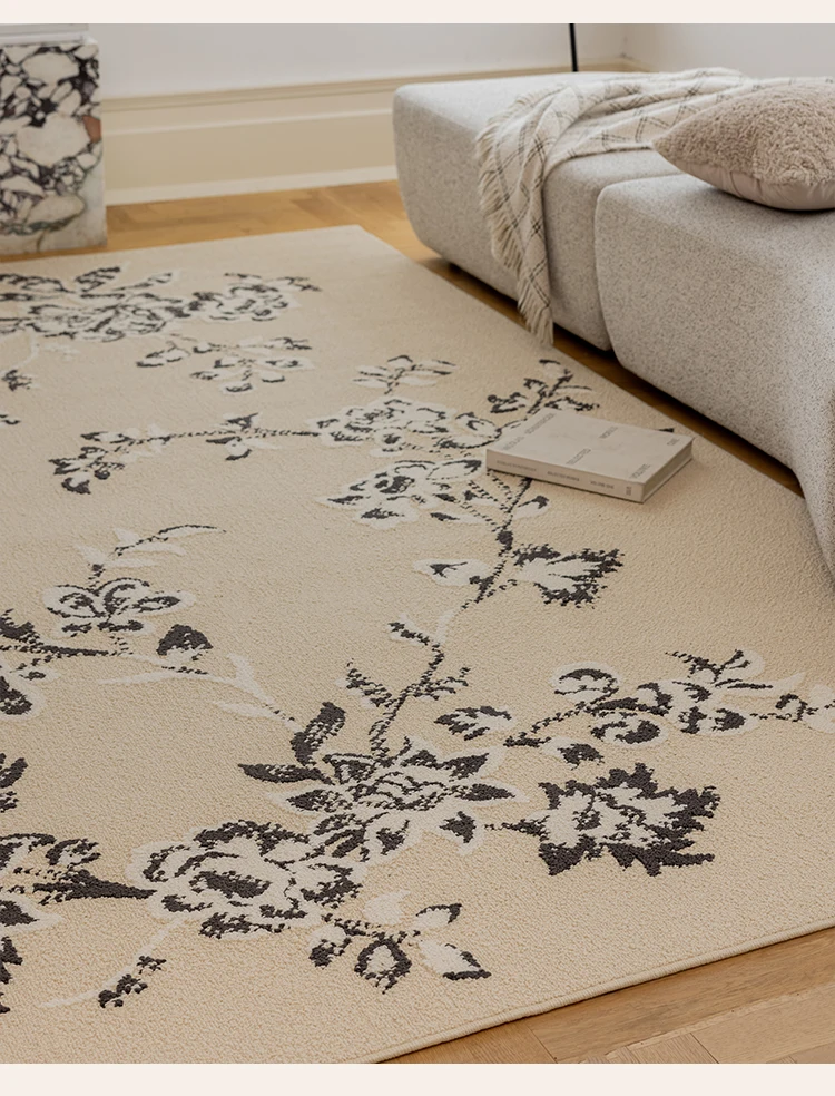 French medieval living room carpet leave-in and erasable, light luxury high-end sofa waterproof bedroom floor mat