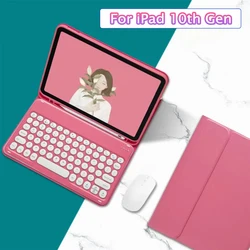 2022 per iPad custodia di 10 generazione con tastiera Smart Cover ricaricabile per iPad 10.9 10a tastiera magnetica ricaricabile