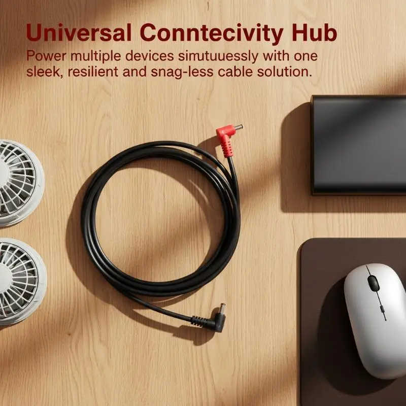 7-36V Three Line Connection Cable For Summer Cooling Air Conditioning Clothing Fan Clothes Accessories USB Adjusting Gear Line.