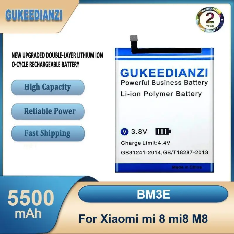 

BM3E 5500mAh High Capacity Mobile Phone Battery For Xiaomi mi 8 mi8 M8