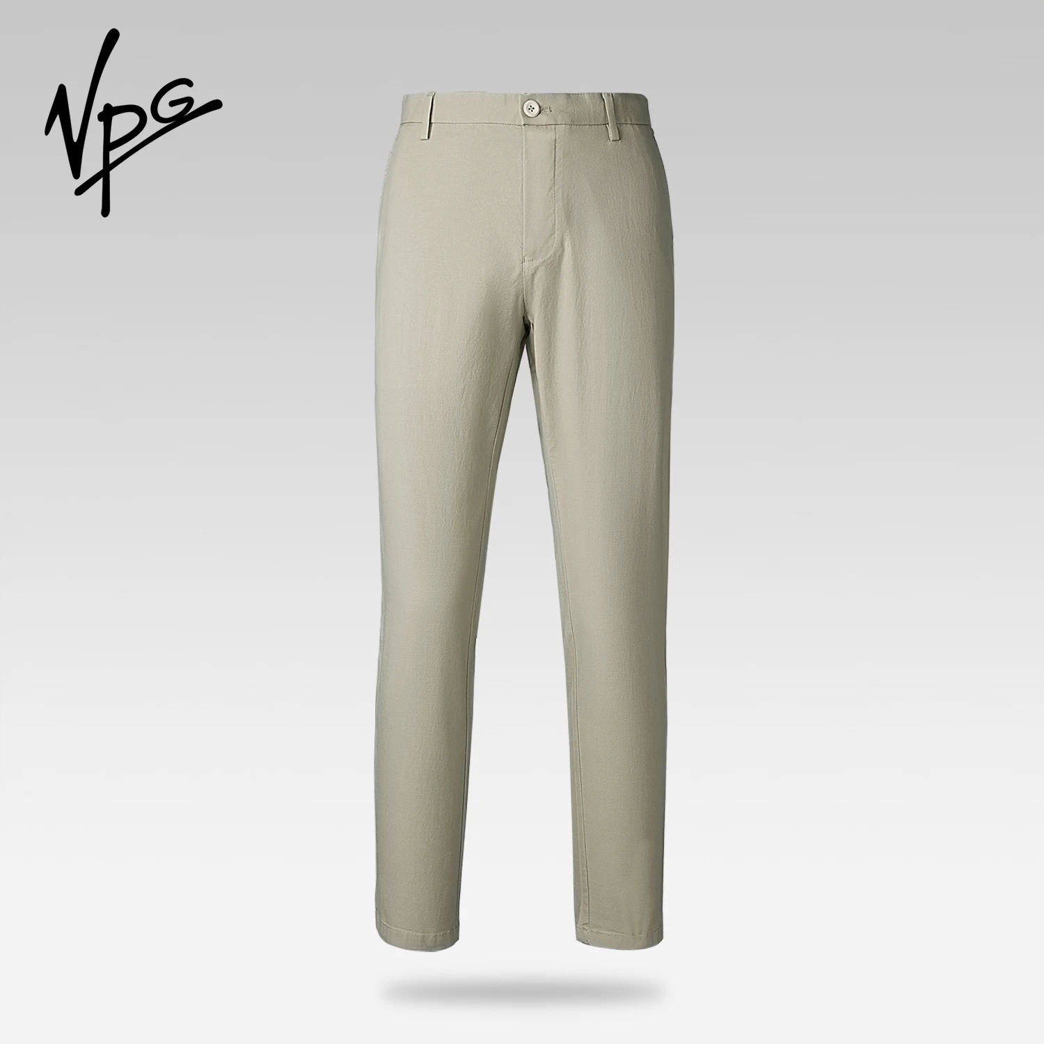 Male Smart Casual Straight Pants Beige Gray Men Trousers Office Quick Dry Pants Spring Summer Korean Straight Pants