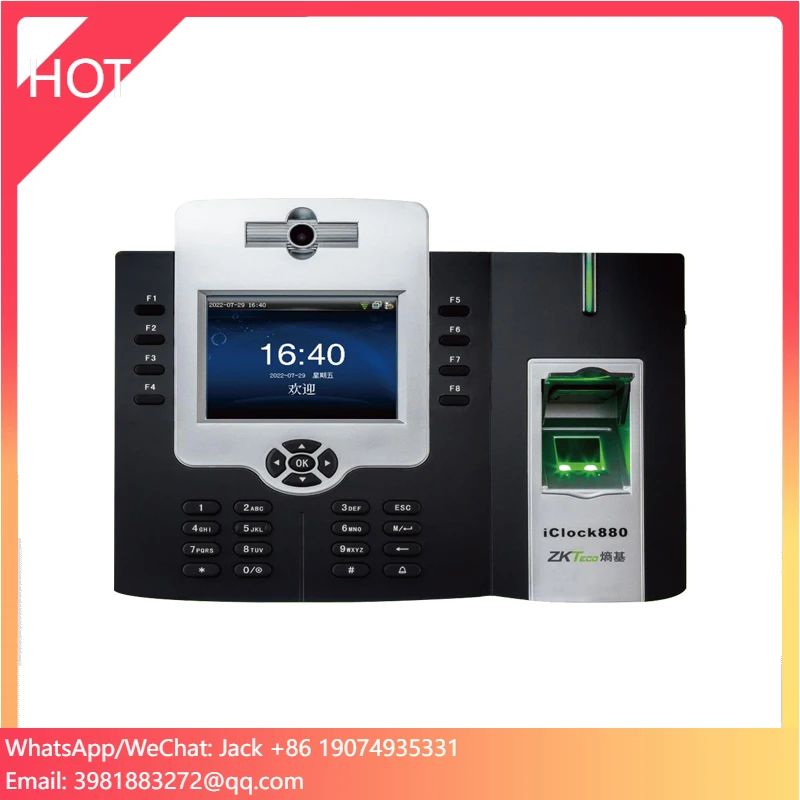 

ZK Iclock880 Time Attendance System Biometric Fingerprint Scanner Time Attendance Machine Time Clock Fingerprint Wifi