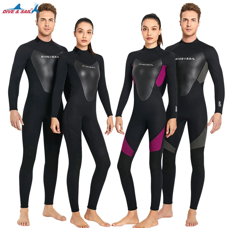 

Diving Suit3MMLong Sleeve One-Piece Warm Diving Suit Snorkeling Swimming Thickened Cold Protection Surfing Suit