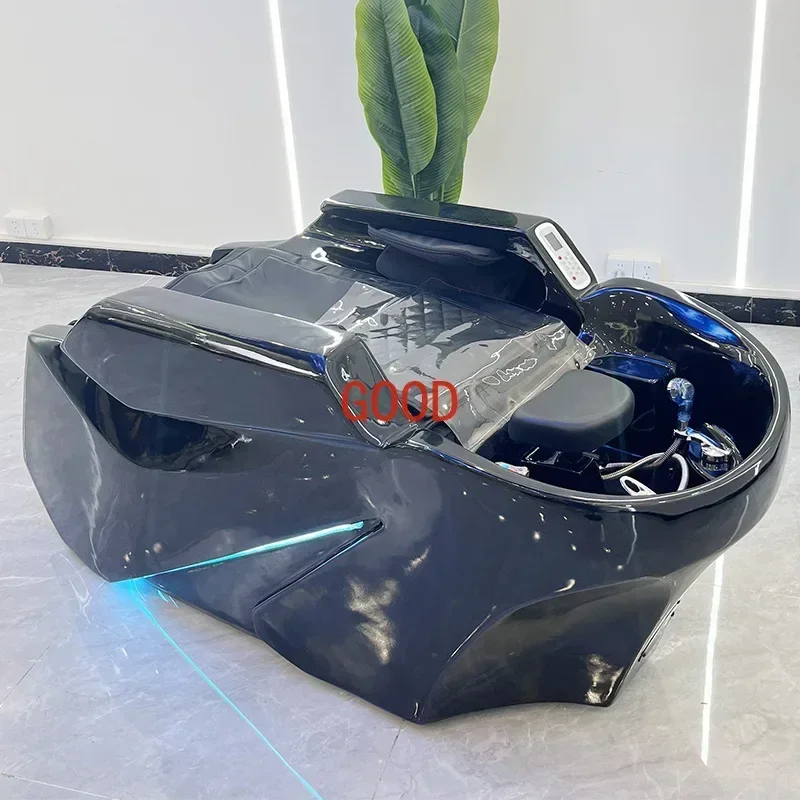New automatic intelligent electric massage shampoo bed barber shop