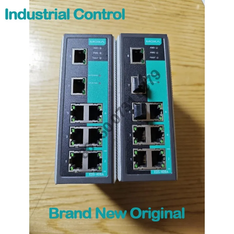 MOXA Managed Industrial Ethernet Switch EDS-408A 8-Port 10/100BaseT(X) RJ45 DIN-Rail