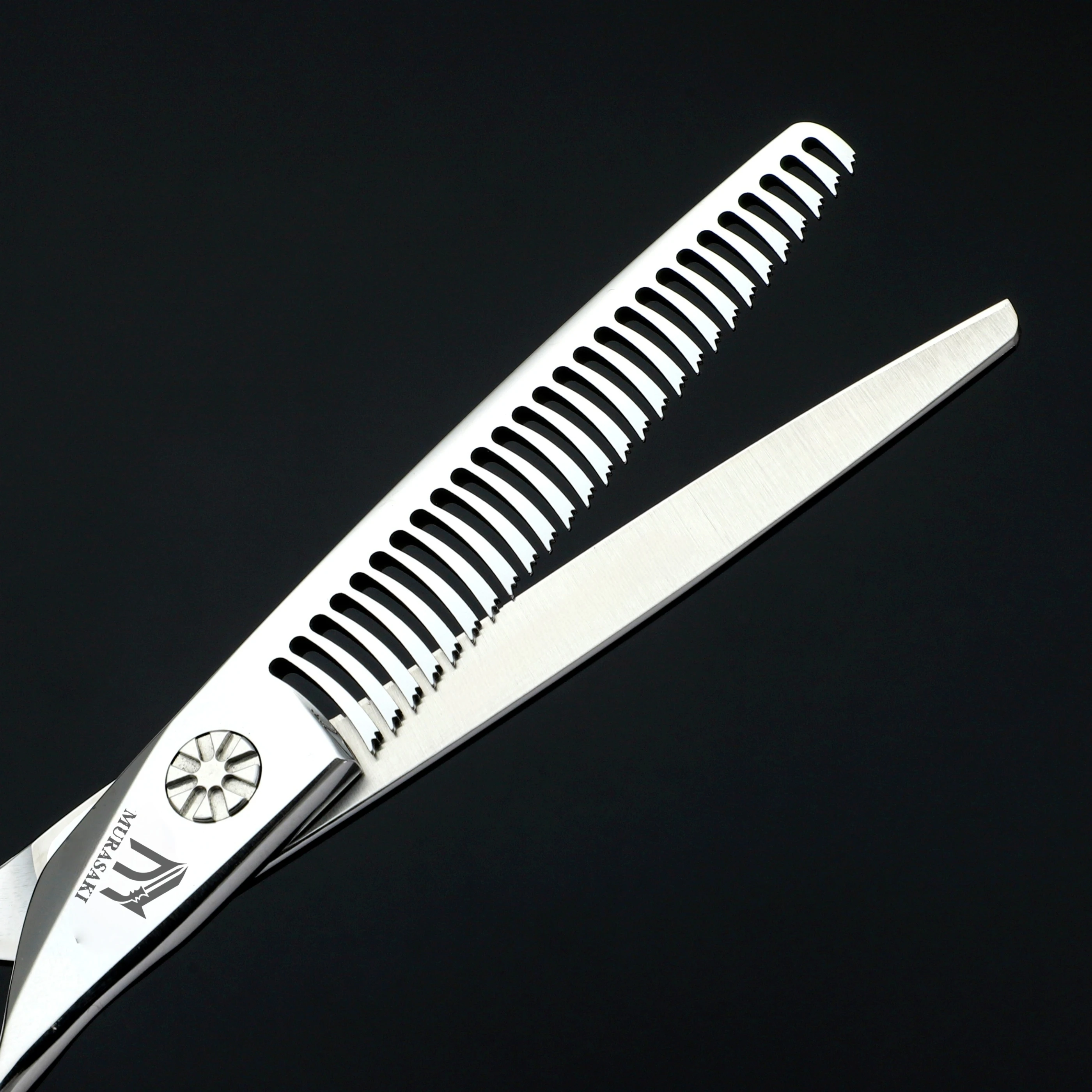 Professionelle Friseurscheren, Hitachi 440C Stahl-Ausdünnungsscheren, Set mit 6,0-6,5 Zoll Haarschneidewerkzeugen, scharf und langlebig – Detail 35