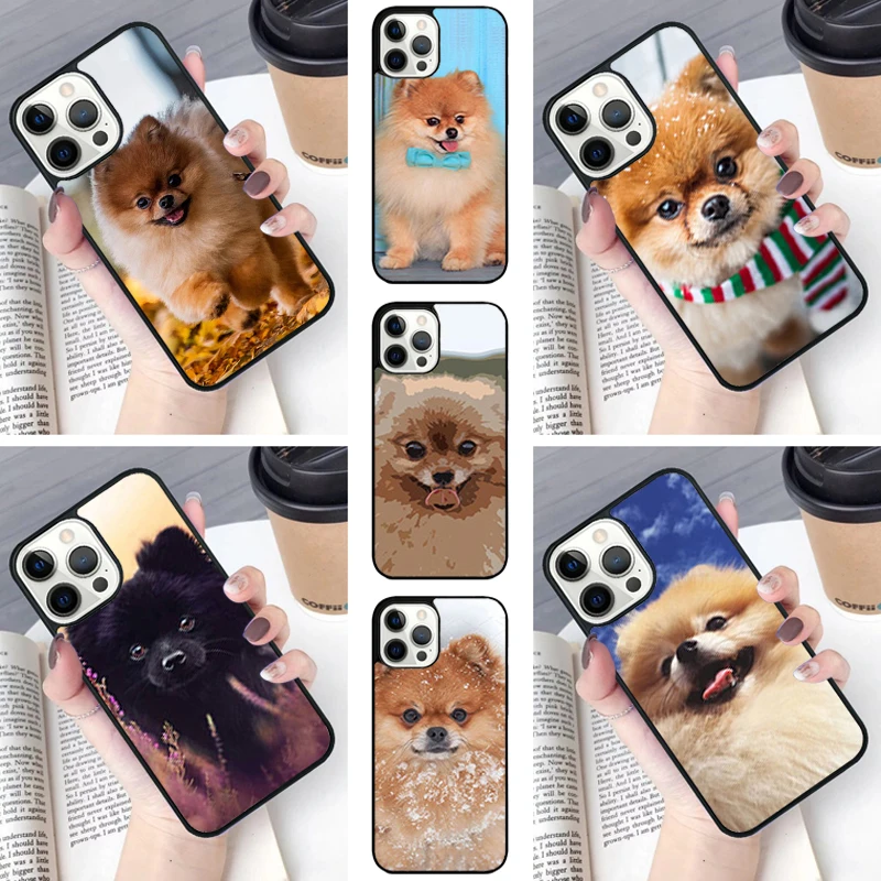 Pomeranian Dog Phone Case Fundas Shell Cover For iPhone SE2020 15 16 14 6 7 8 Plus 11 12 13 Mini Pro Max