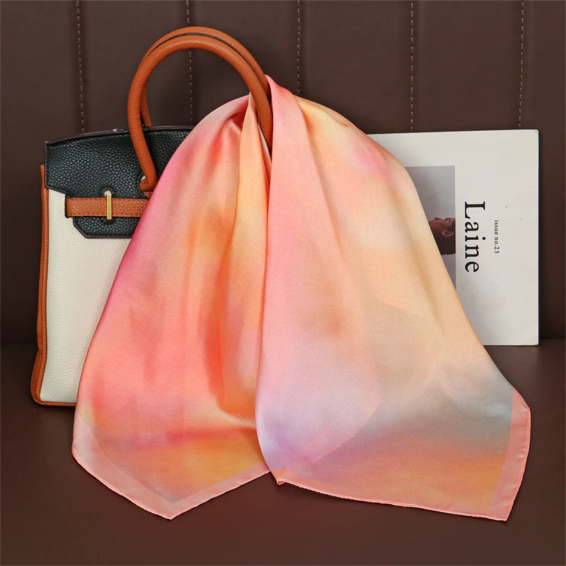 Luxury Spring Silk Scarf Women - Silk Painting Dye recension och pris