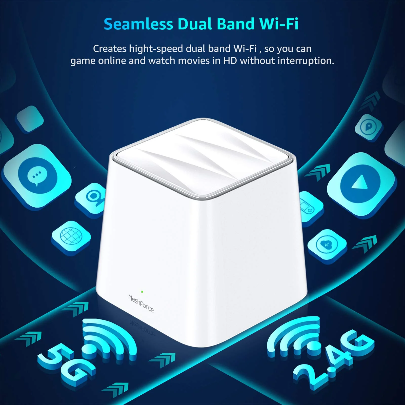 Repeater Wifi Mesh Wi-fi Signal Amplifier Wireless Router 5G Wi Fi Range Extender Long Range Wifi Booster Increases Wifi Range