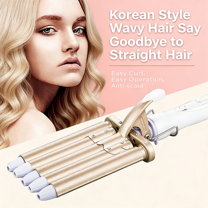 KEMEI KM-1110 Hair Styling Tools Ceramic Five-Tube Curling Iron  Vibration Curling Wands  Twist Curlers  Electric Curling Irons