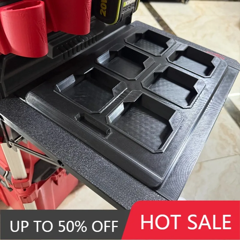 Extended Table Board For Milwaukee Packout Toolbox 3D Printing Tool Box Modified Accessories Flippable Extended Tables Board