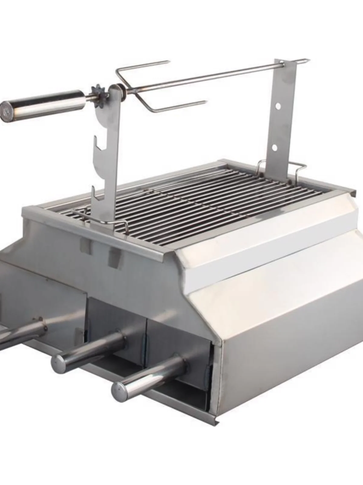 Self service barbecue stove, stainless steel smokeless skewer grill, lamb leg rack, shop carbon