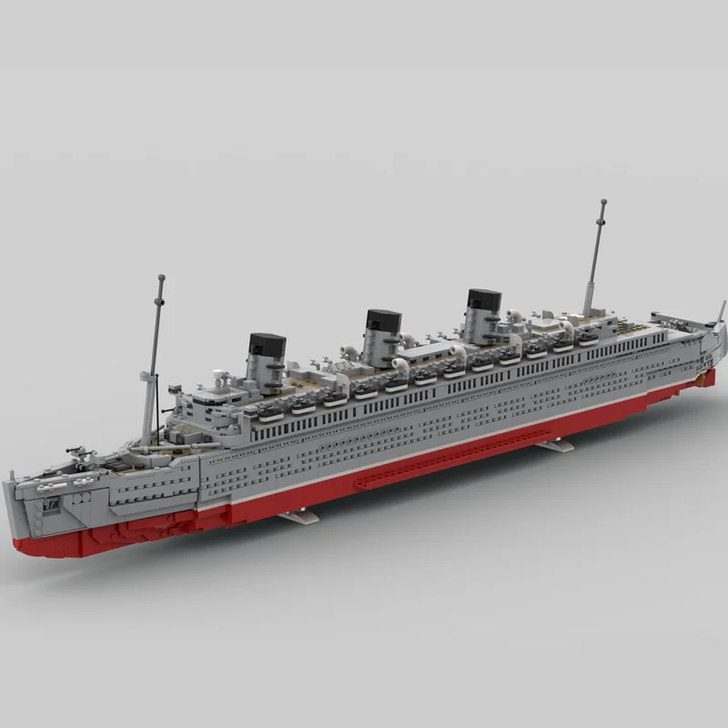 3657 PCS War series RMS Queen Mary  MOC Customize Modular Building Block Brick Design Simple Model DIY Boy Toy Birthday Gift