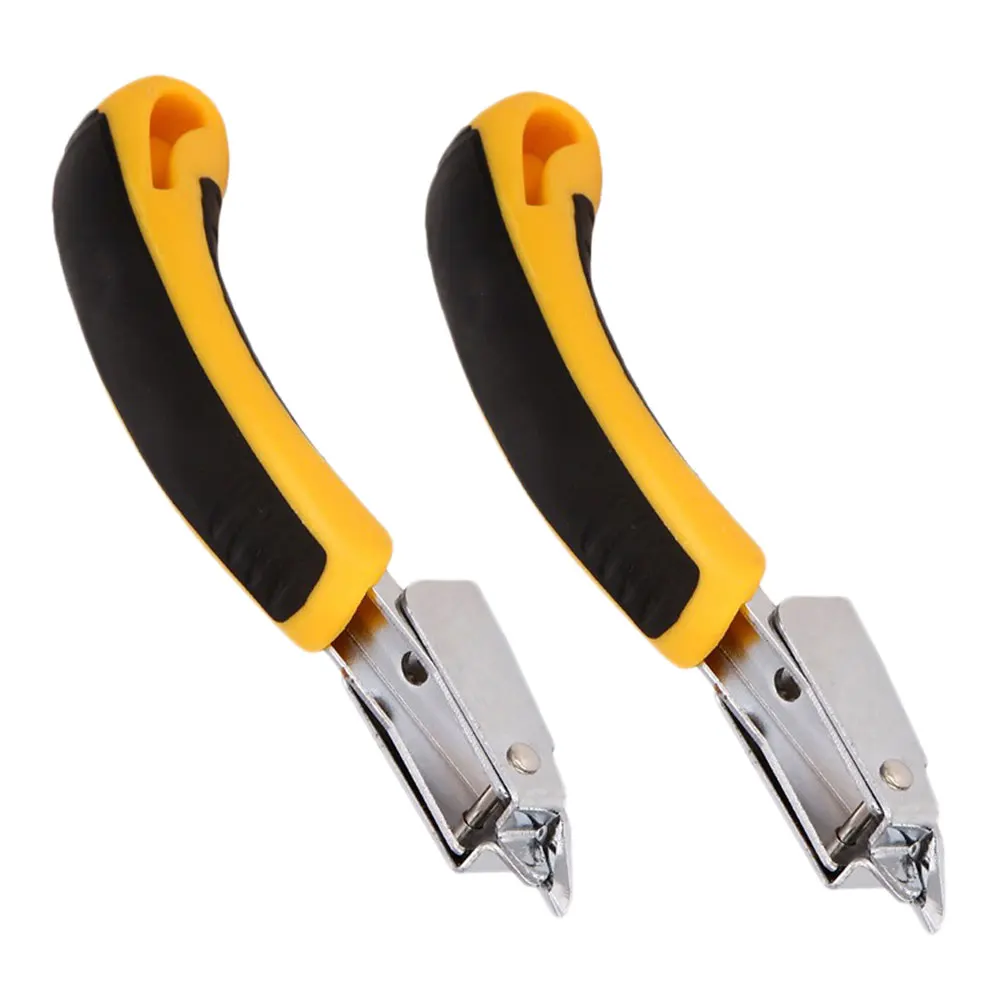 2Pcs Staple Remover Tool Plastic Handle Portable Lightweight Office School Handheld Nail Puller Fast Safe Removal Gadget