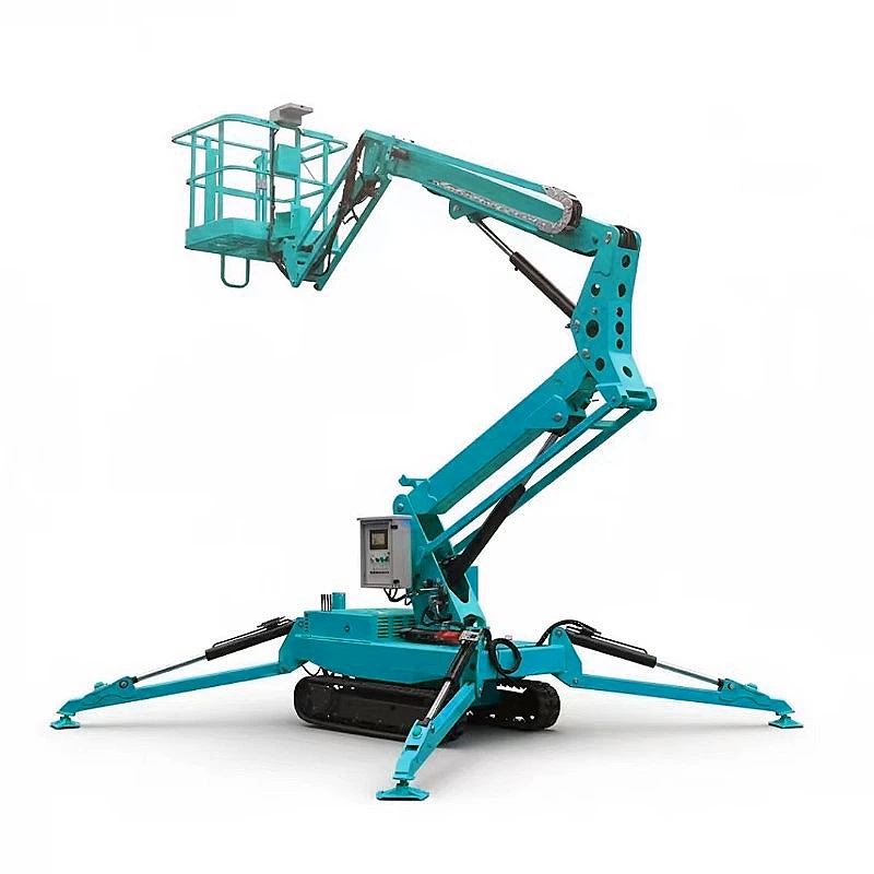 Compact Spider Crane Spider Lift Mini Tracked Crane Small Crawler Crane Electric Hydraulic Elevator Narrow Space Use Customized
