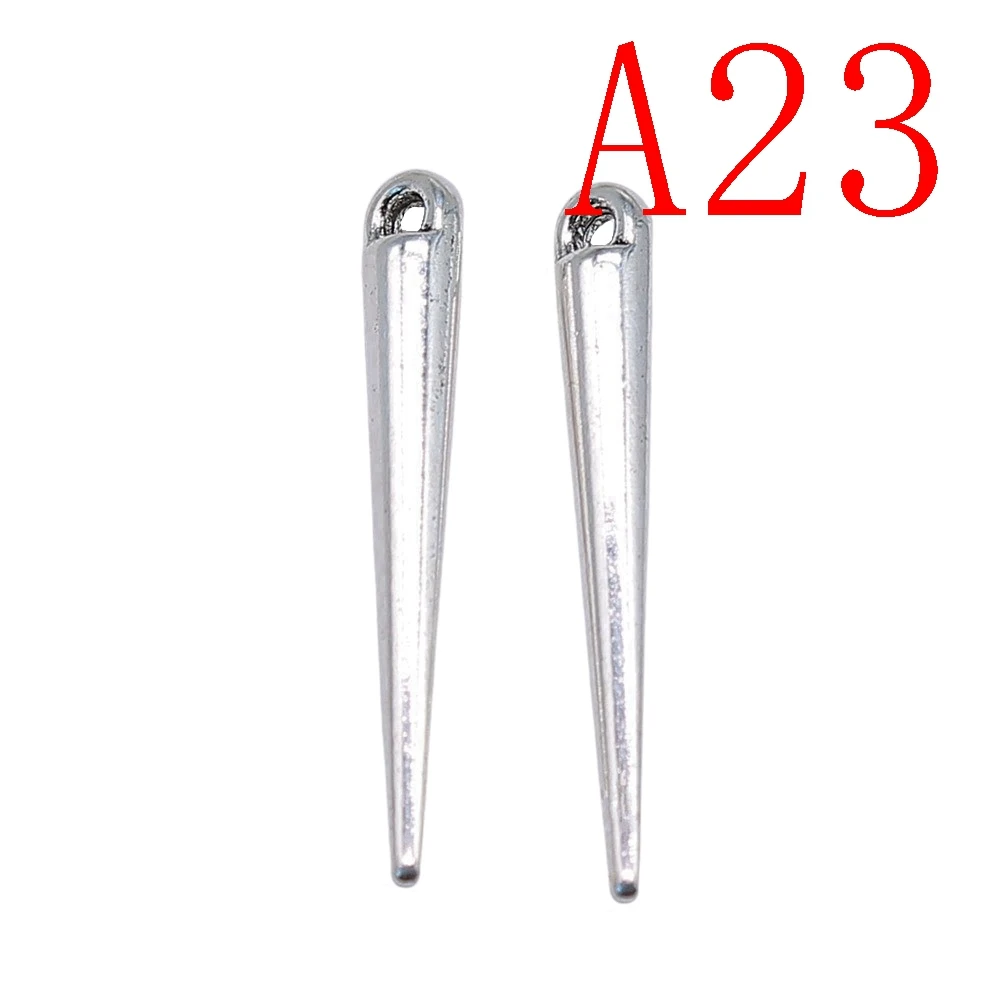 قلادة مدببة تجعيد والخرزات النهائية ، مكونات يدوية الصنع ، لوازم صنع المجوهرات ، إكسسوارات رجالية ، مصنوعة يدويًا