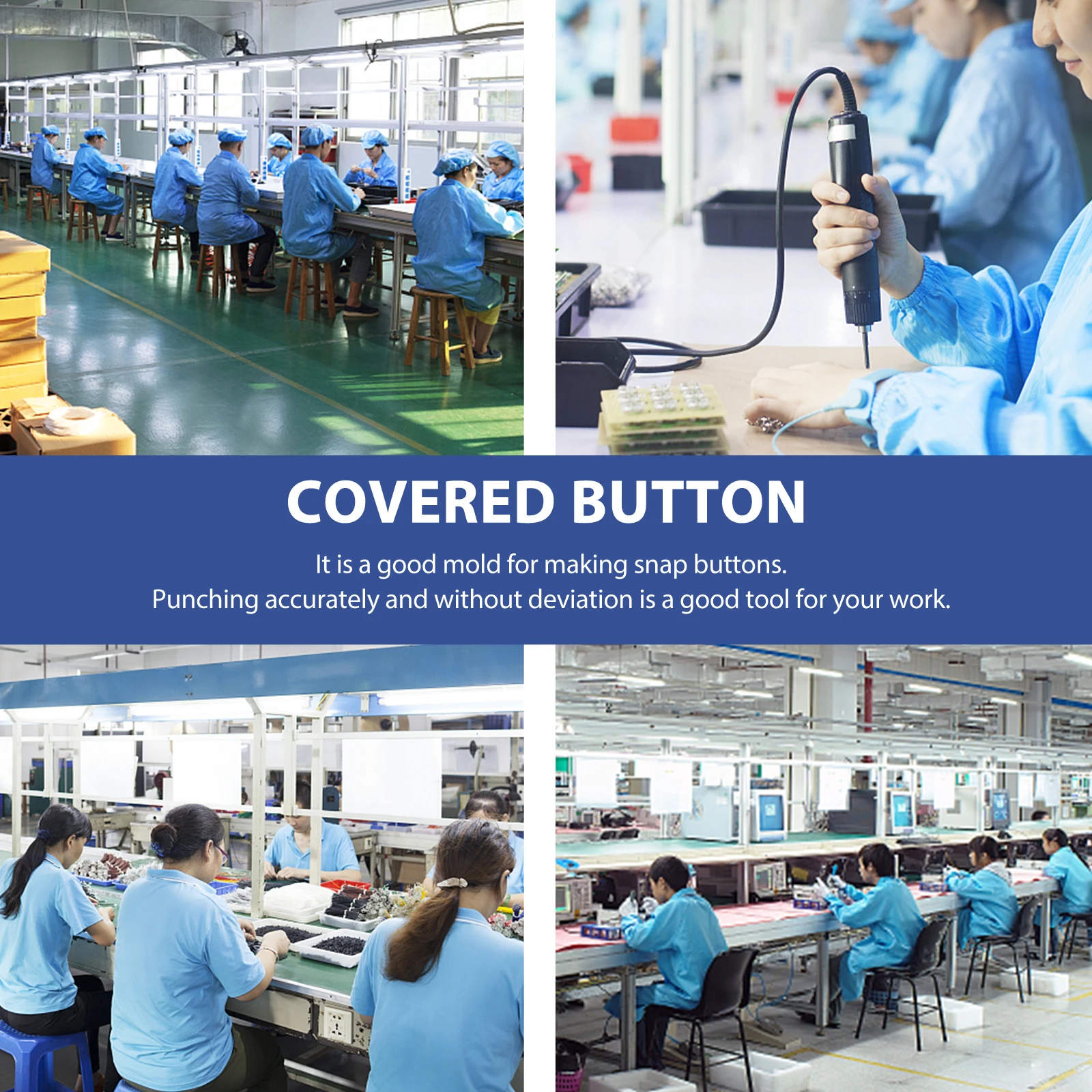 

4pcs Hand Pressing Mold Snap Buttons Steel Anti-Rust Smooth Polished Punch Tool Craft Manual Mold Machine Silver