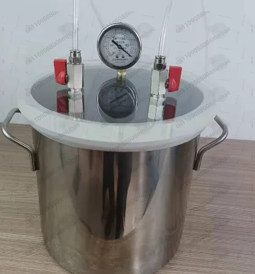 6L Deaeration Bucket Vacuum Filling Equipment Vacuum Defoaming Tank Barrel Stainless Steel