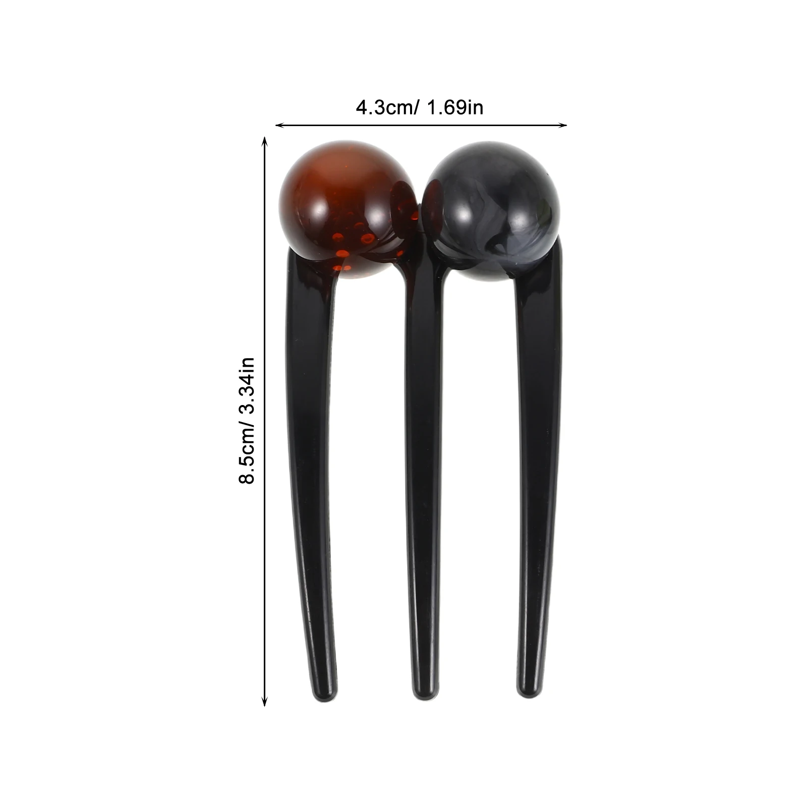 4 قطعة شوك الشعر على شكل حرف U أنيقة مطرز كعكة صانع أداة خمر Chignon دبوس آمن عقد أوبدو اكسسوارات التصميم للشعر الكثيف #2