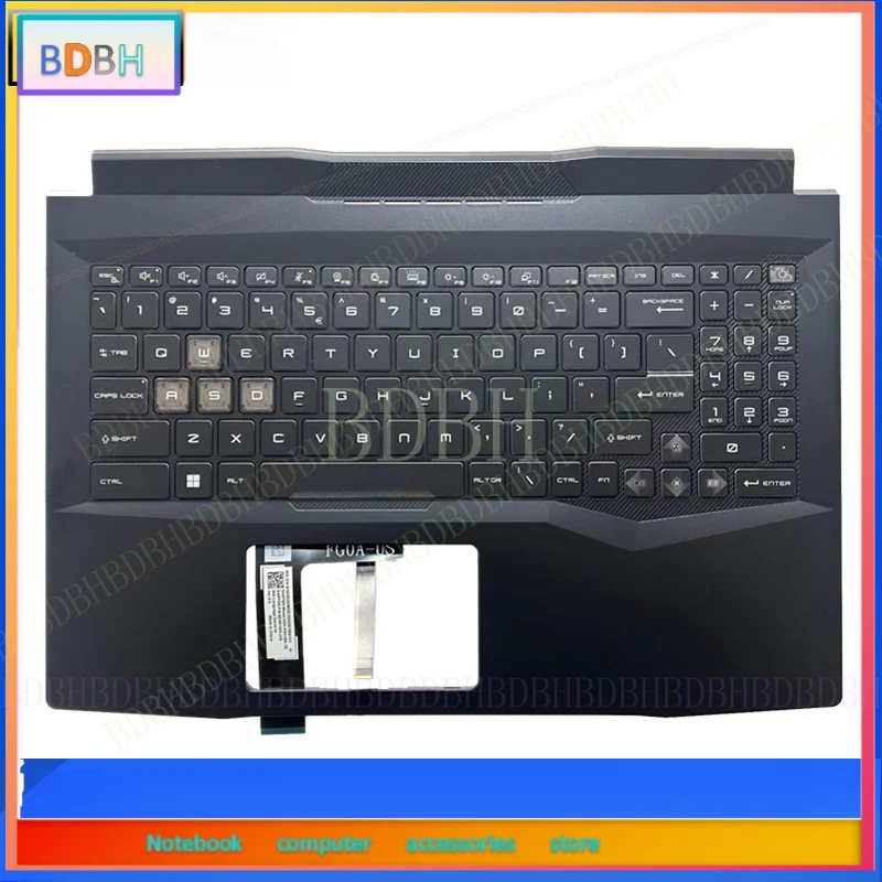 New For MSI Pulse 15 B13V Laptop palmrest cover with colorful backlight keyboard