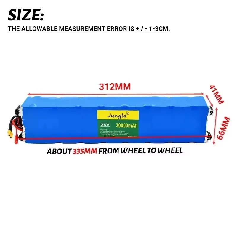 

42000mAh 36V Li-ion Battery Pack 10S3P Built-in BMS with Charger for M365 Electric Scooter