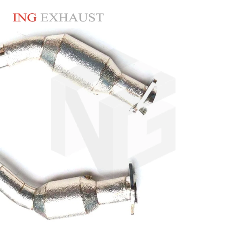 ING Sistemas Header SS304 Exhaust Downpipe for Jaguar f-Pace 3.0T Ternary Catalyzed up Race  Interior Accessories  Engine System