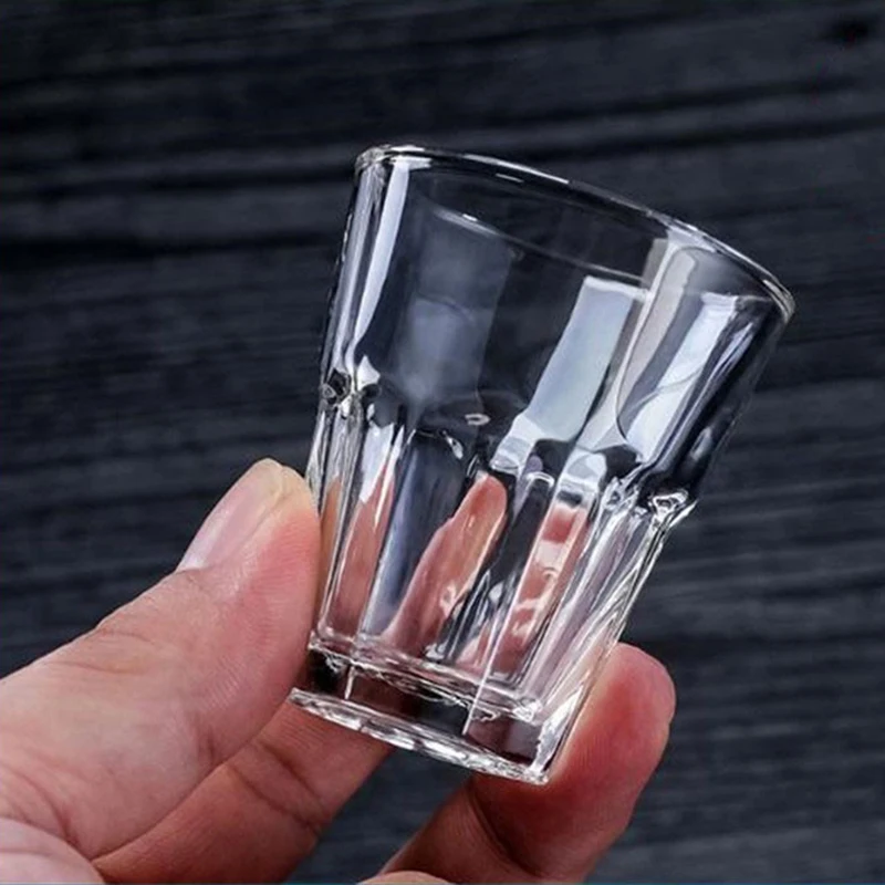 6pcs Set 20ml Thick Bottom Baijiu Glass Vodka Spirits Tequila Liqueur Glasses Creative Wine Utensils Gifts for Family Home Bar