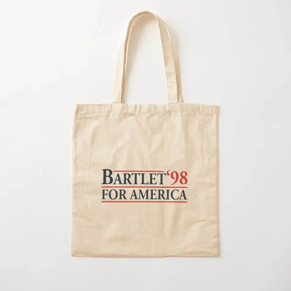 

Bartlet for America Tote Bag shopping bag logo shopper bag women canvas custom tote sacs de shopping