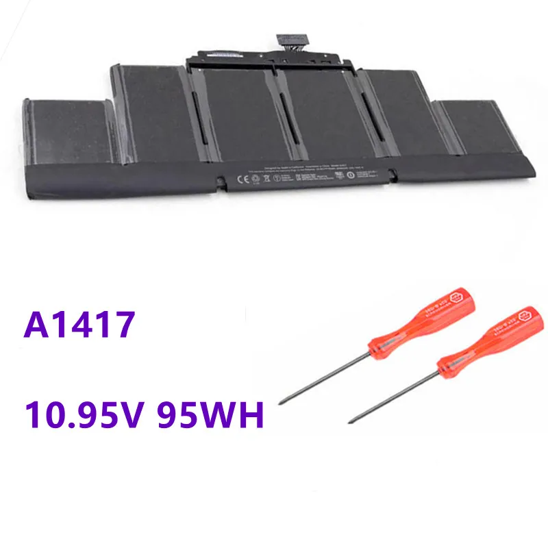 10.95V 95WH A1417 Laptop Battery for Apple A1398 (2012 Early-2013 Version) for MacBook Retina Pro 15