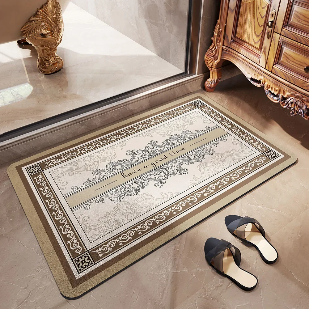 Wabi-sabi wabi-Sabi bathroom floor mat absorbent diatom mud bathroom quick dry foot door mat toilet entry non-slip mat