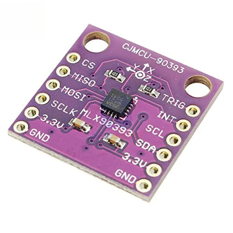 90393 MLX90393 Digital 3D Hall Sensor Three-Displacement Angle Rotate 3D Position Sensor Module