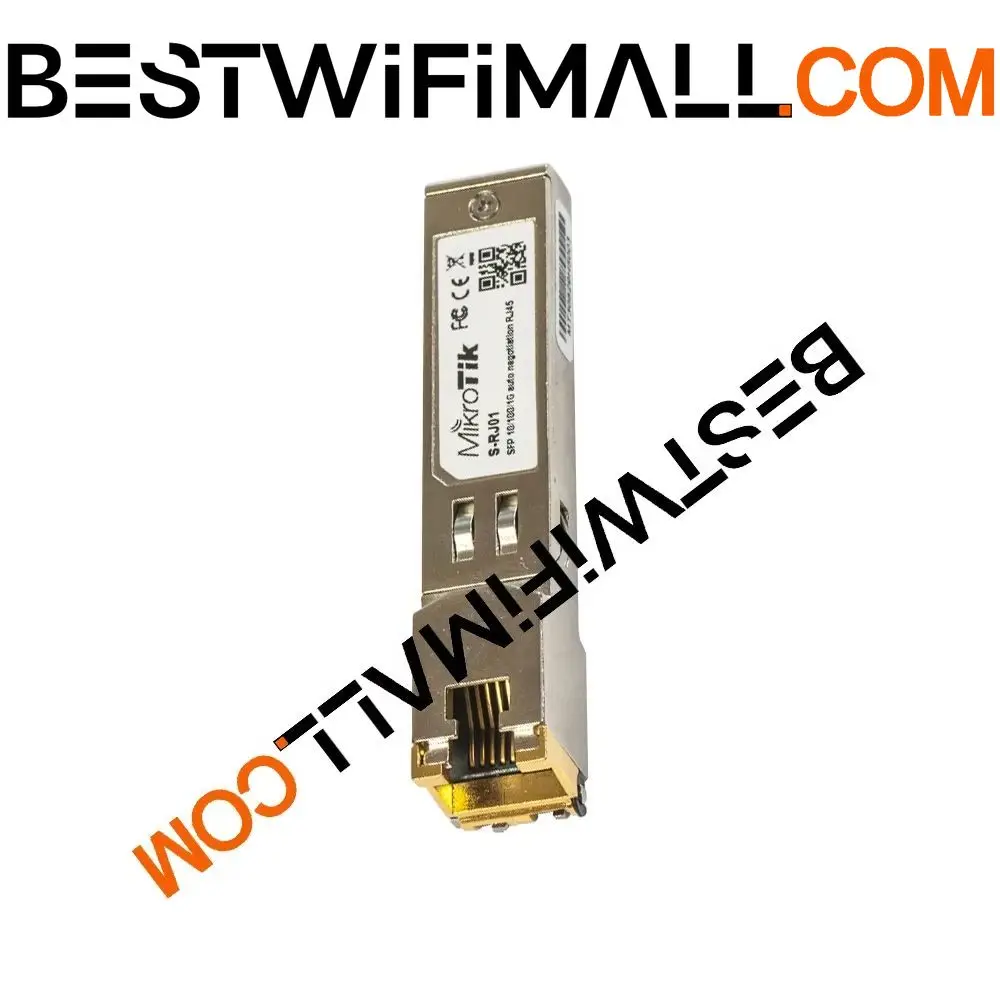 

MikroTik S-RJ01, RJ45 SFP Copper Module 1Gbps Compatible With Most Gigabit SFP Ports Available On Various Networking 1PCS